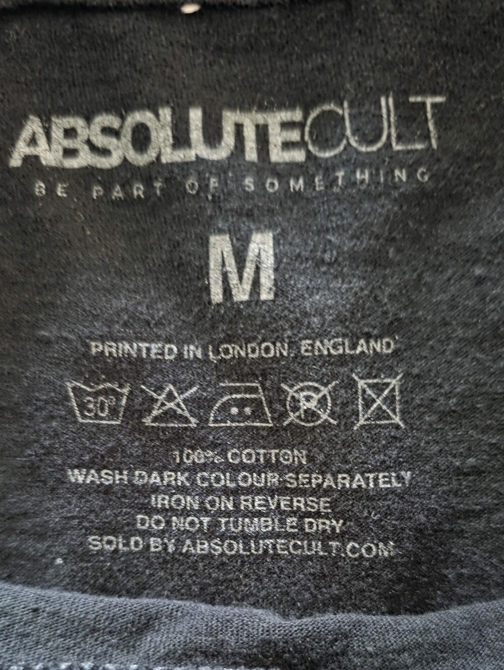 Absolute Cult Men’s Black 'Seize Your Moment' Graphic Tee Sz Medium - Picture 2 of 2